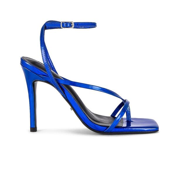 Tony Bianco Shoes - Tony Bianco Metallic Blue Strappy Stiletto Sandals